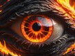 closeup view of a dragon eye