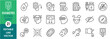 © Parbat - Diabetes icon outline vector set. Blood sugar level of diabetic people shown in line icons style. Glucose monitor symbol illustration isolated in white background.