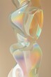 abstract glass crystal morph fluid wave form bright and shiny texture background inspiration of moving form of glass and crystal translucent spectrum glitter surface