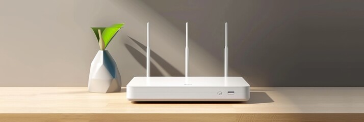 Geometric shapes of a modern router