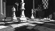 Checkmate Strategy - Dramatic Chess Game Illustration