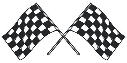 Fototapete - Formula 1 Championship, isolated flags. Formula 1 racing flags, vector and isolated.