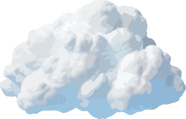 Wall Mural - 3d cloud clip art