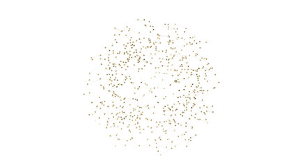 Fototapete - Multi color connected lines and dots network 3d illustration
