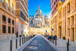 City of Marseille Cathedral and scenic street view