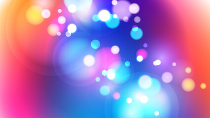 Aufkleber - Bokeh lights. Blurred circle shapes. Abstract light effect. Vector illustration.