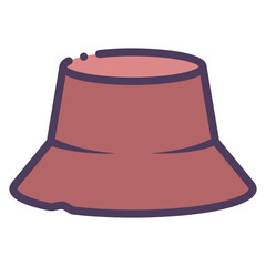 Poster - bucket hat icon