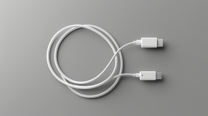 3D realistic image of a charging cable organizer, clean lighting, isolated on background