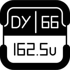 Dysprosium Periodic Table Element Icon