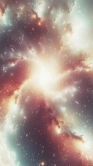Wall Mural - Cosmic background. Flight to the galaxy.