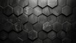 Elegant black and white wall adorned with diamond textures and sleek hexagonal patterns.