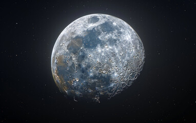 Wall Mural - galaxy, planet and space with dark background of universe for adventure, exploration or fantasy. cos