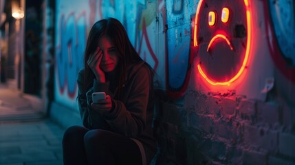 a powerful representation of teenage depression and self-harm, highlighting the critical mental heal