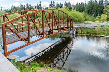 Canvas Print - Kenmore Park Walking Bridge