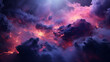 a close up of a cloud filled with lots of red and purple clouds