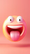 3D funny emoji face 
