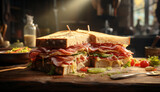 Fototapeta Na sufit - Recreation of a big sandwich