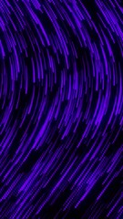 Wall Mural - curve wavy particle lines moving and flowing in one direction. abstract blue color particles line mo