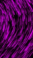 Wall Mural - curve wavy particle lines moving and flowing in one direction. abstract pink color particles line mo