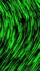 Wall Mural - curve wavy particle lines moving and flowing in one direction. abstract green color particles line m