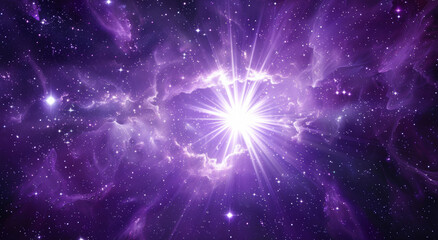 space, abstract and shine with star in nebula for astronomy, universe and cosmic wallpaper. interste