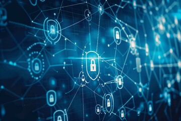a high-quality, ultra-high-definition background image with a theme of Web 3.0 Data Security in Academia.
