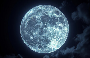 Wall Mural - galaxy, space and moon in orbit with dark background of universe for adventure, exploration or fanta