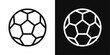 © Vector - Soccer Ball Icon Set. Sport Football Vector Symbol. Simple Soccer Ball Graphic.