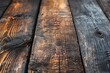 Close-up of charred wooden textured detail