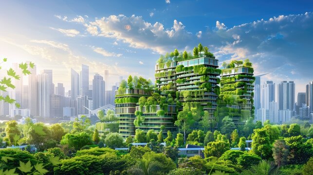 Save the world by embracing the eco friendly concept of creating a green city