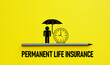 Permanent life insurance is shown using the text