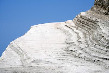 Wall Mural - Scala dei Turchi Stair of the Turks, Sicily Italy, Scala dei Turchi. A rocky cliff on the coast of Realmonte, near Porto Empedocle, southern Sicily, Italy. Europe