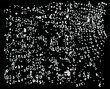 Pixelated noise texture with dithering effect. Dark retro 1-bit background.