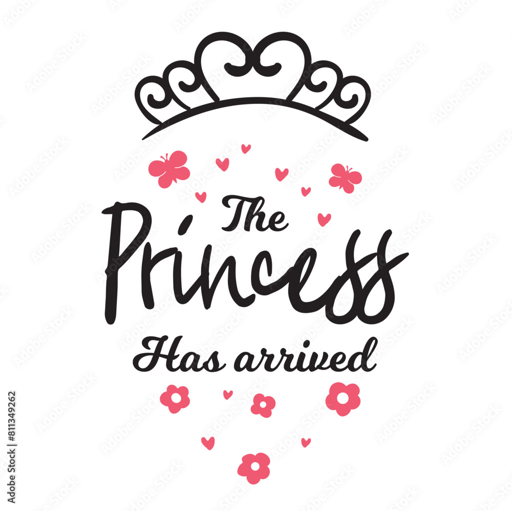 Vector de Stock The princess has arrived SVG, Bundle, Baby girl svg ...