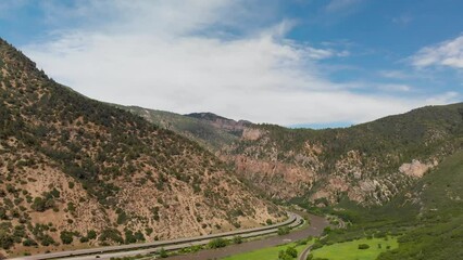 Wall Mural - Amazing aerial view of Mountains in Moab area, Utah