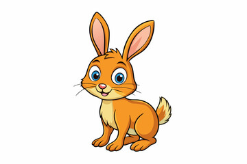 hare cartoon vector illustration