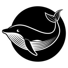 Wall Mural - Whale Icon Vector Stunning Illustration for Your Designs