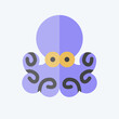 Icon Octopus. related to Seafood symbol. flat style. simple design illustration