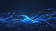 © Anak - wave technology digital network abstract background, blue light digital effect concept