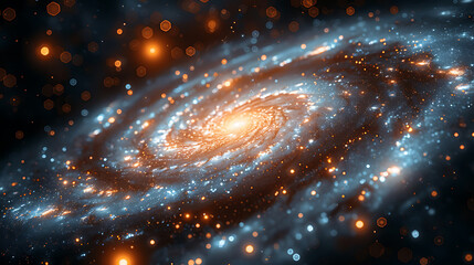 Close-up of the Milky Way galaxy with stars and space in the universe close exposure High quality photo