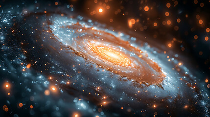 Close-up of the Milky Way galaxy with stars and space in the universe close exposure High quality photo