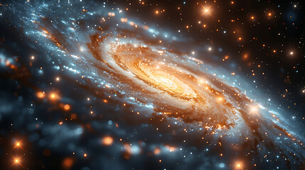 Close-up of the Milky Way galaxy with stars and space in the universe close exposure High quality photo