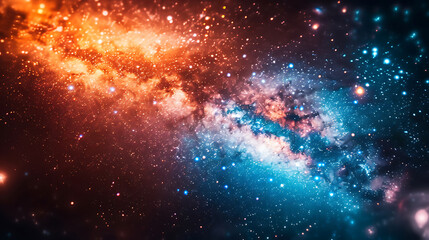 Close-up of the Milky Way galaxy with stars and space in the universe close exposure High quality photo