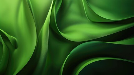 Sticker - Green Background Wallpaper with an Abstract Design