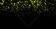Image of neon heart over flashing yellow lights