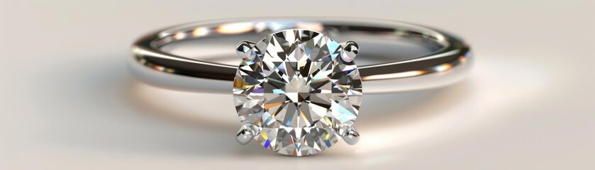 Wall Mural - Sparkling diamond ring