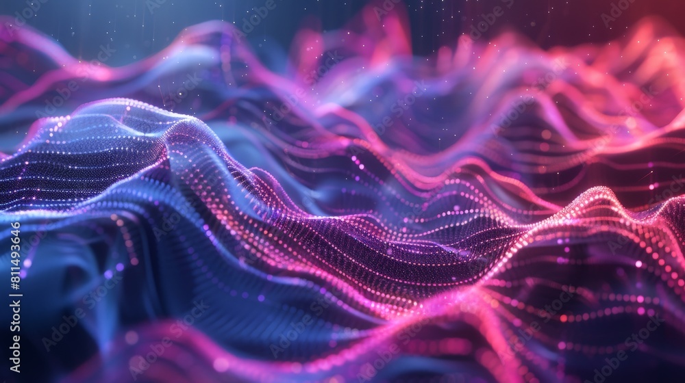 An exquisite portrayal of fluid data flow in generative art, with ...