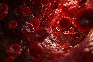 Wall Mural - red blood cells