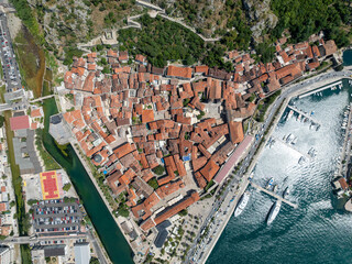 Sticker - Aerial View - Kotor, Montenegro