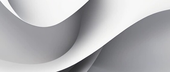 Wall Mural - abstract white gray shape paper background